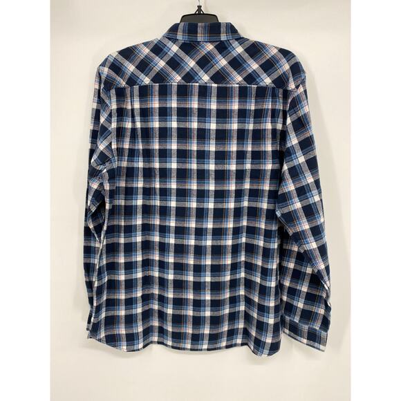 Boston Traders Mens Blue White Plaid Button Down Shirt Top NEW Size XL - Picture 7 of 7